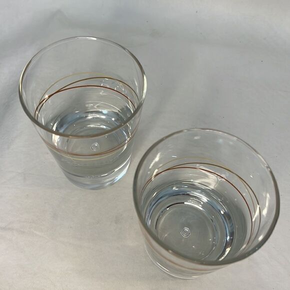 Baileys Rocks Glass 8 Oz Each 4 1/4 In Tall 3 In Round Set 2 Liquor Bar Cocktail - Picture 3 of 8